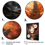 Rocketship Celestial Choreography - Rocketship Canvas Wall Art