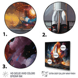 Rocketship Interstellar Fusion - Rocketship Canvas Wall Art