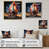 Rocketship Interstellar Fusion - Rocketship Canvas Wall Art