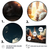 Rocketship Launch I - Rocketship Canvas Wall Art