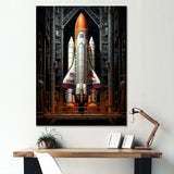 Rocketship Reverence I - Rocketship Canvas Wall Art