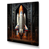 Rocketship Reverence I - Rocketship Canvas Wall Art