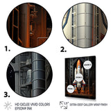 Rocketship Reverence I - Rocketship Canvas Wall Art