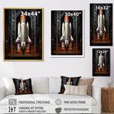 Rocketship Reverence I - Rocketship Canvas Wall Art