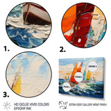 Sailboat Seascape Symphony I - Boat Sailing Canvas Wall Art