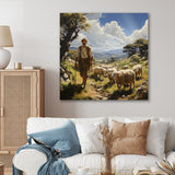 The Shepherds Song - Sheep Canvas Wall Art