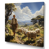 The Shepherds Song - Sheep Canvas Wall Art