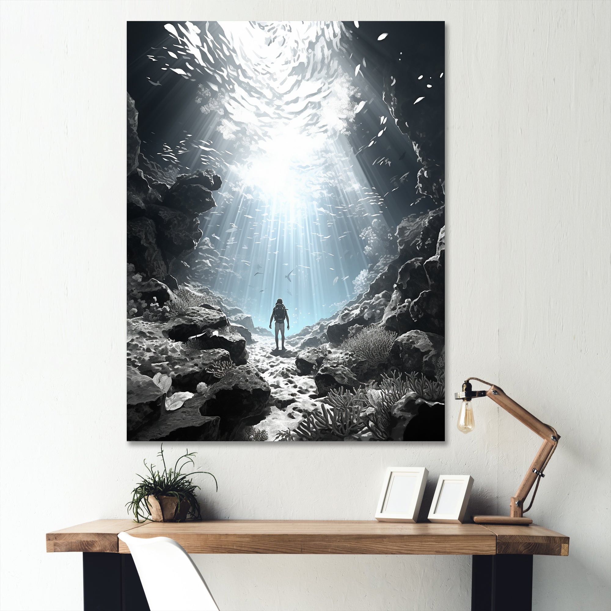 Snorkeling Underwater Adventure I - Snorkeling Canvas Wall Art