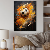 Soccer Abstract Striker - Soccer Canvas Wall Art