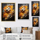 Soccer Abstract Striker - Soccer Canvas Wall Art