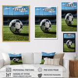 Soccer Ball Of Shadows I - Soccer Canvas Wall Art