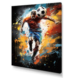 Abstract Soccer Portrait Fusion - Soccer Canvas Wall Art