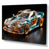 Sophisticated Stylish Glass Supercar I - Car Exotic Canvas Wall Art