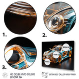 Sophisticated Stylish Glass Supercar I - Car Exotic Canvas Wall Art