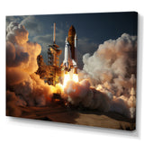 Space Shuttle Delicate Maneuvering - Space Shuttle Canvas Wall Art