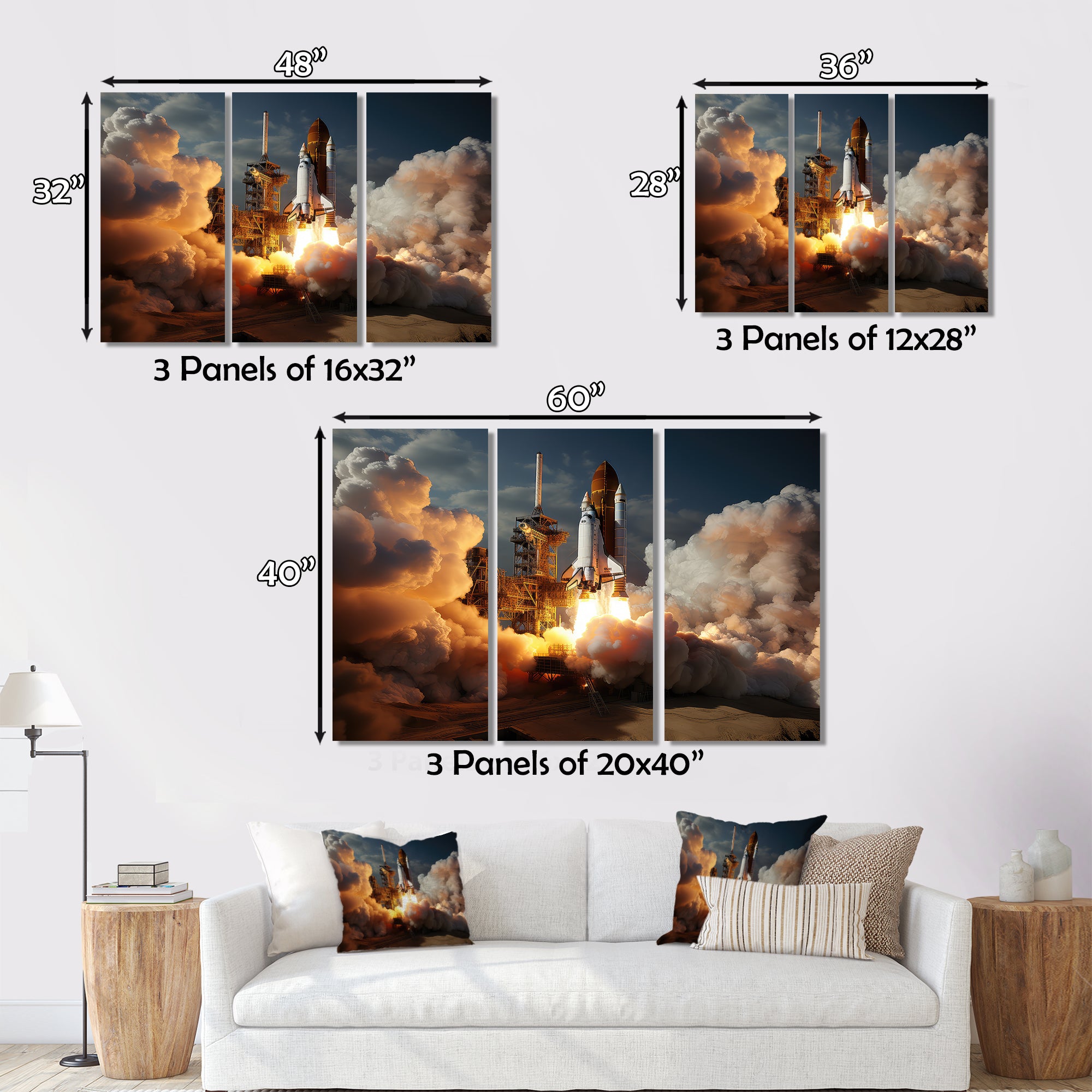 Space Shuttle Delicate Maneuvering - Space Shuttle Canvas Wall Art