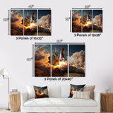 Space Shuttle Delicate Maneuvering - Space Shuttle Canvas Wall Art