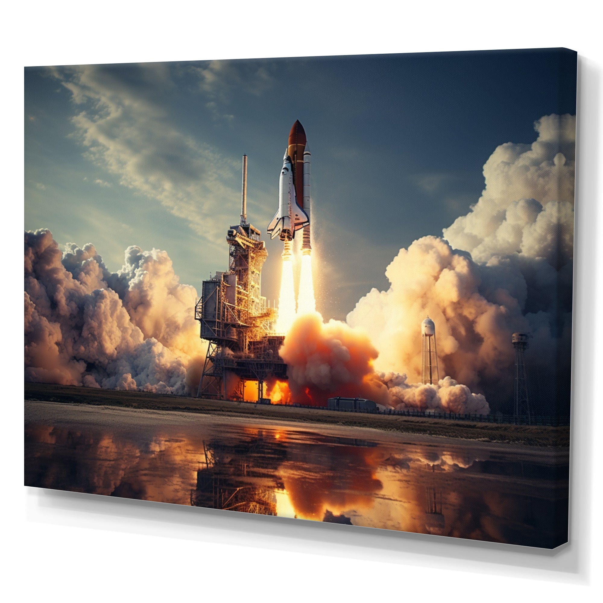 Space Shuttle Epic Launch I - Space Shuttle Canvas Wall Art