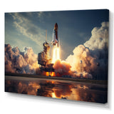 Space Shuttle Epic Launch I - Space Shuttle Canvas Wall Art