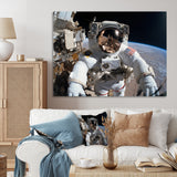 Space Astronauts Extravehicular Activities - Space Shuttle Canvas Wall Art