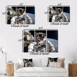 Space Astronauts Extravehicular Activities - Space Shuttle Canvas Wall Art