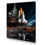 Space Shuttle Moonlit Rendezvous I - Space Shuttle Canvas Wall Art