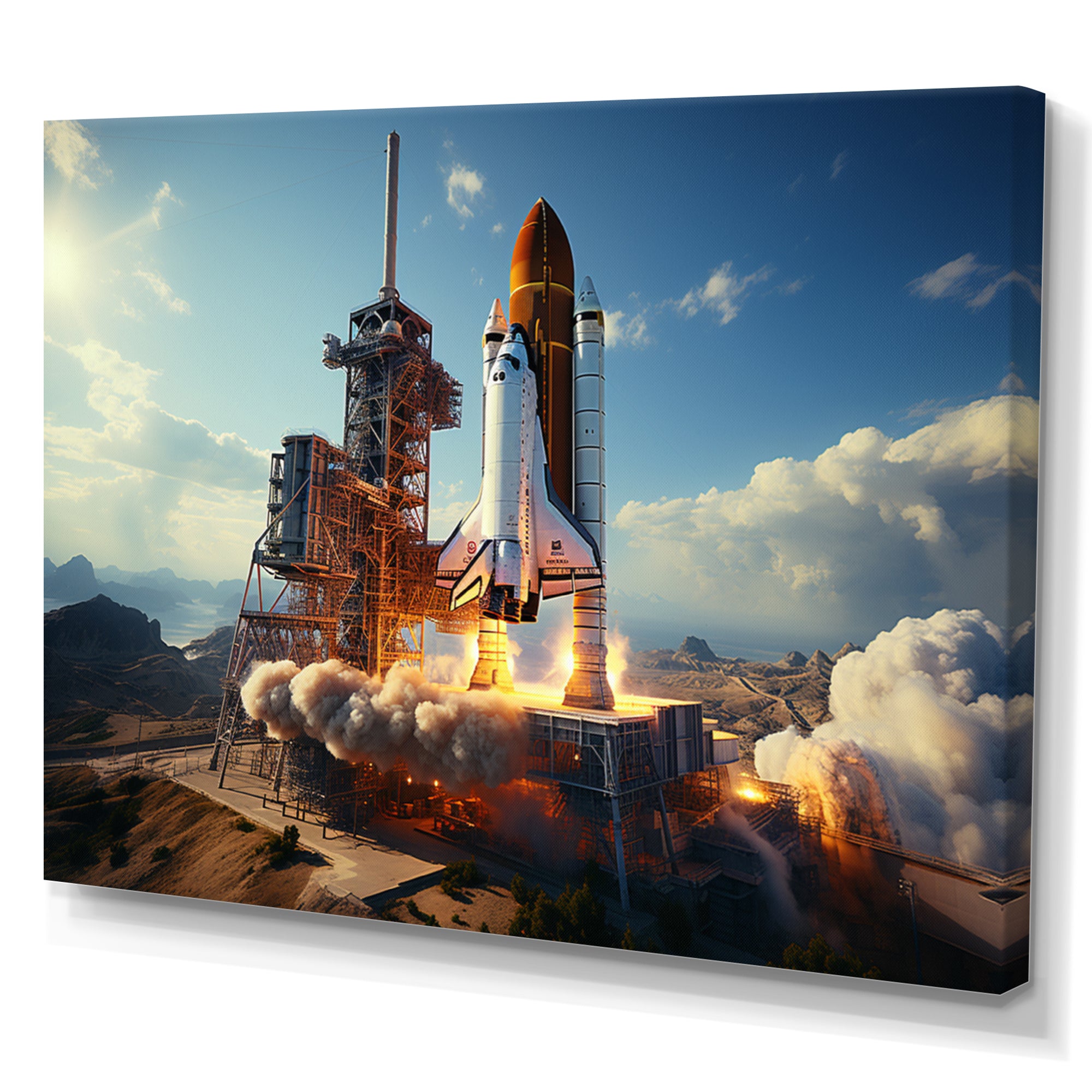 Space Shuttle Payload Deployment I - Space Shuttle Canvas Wall Art