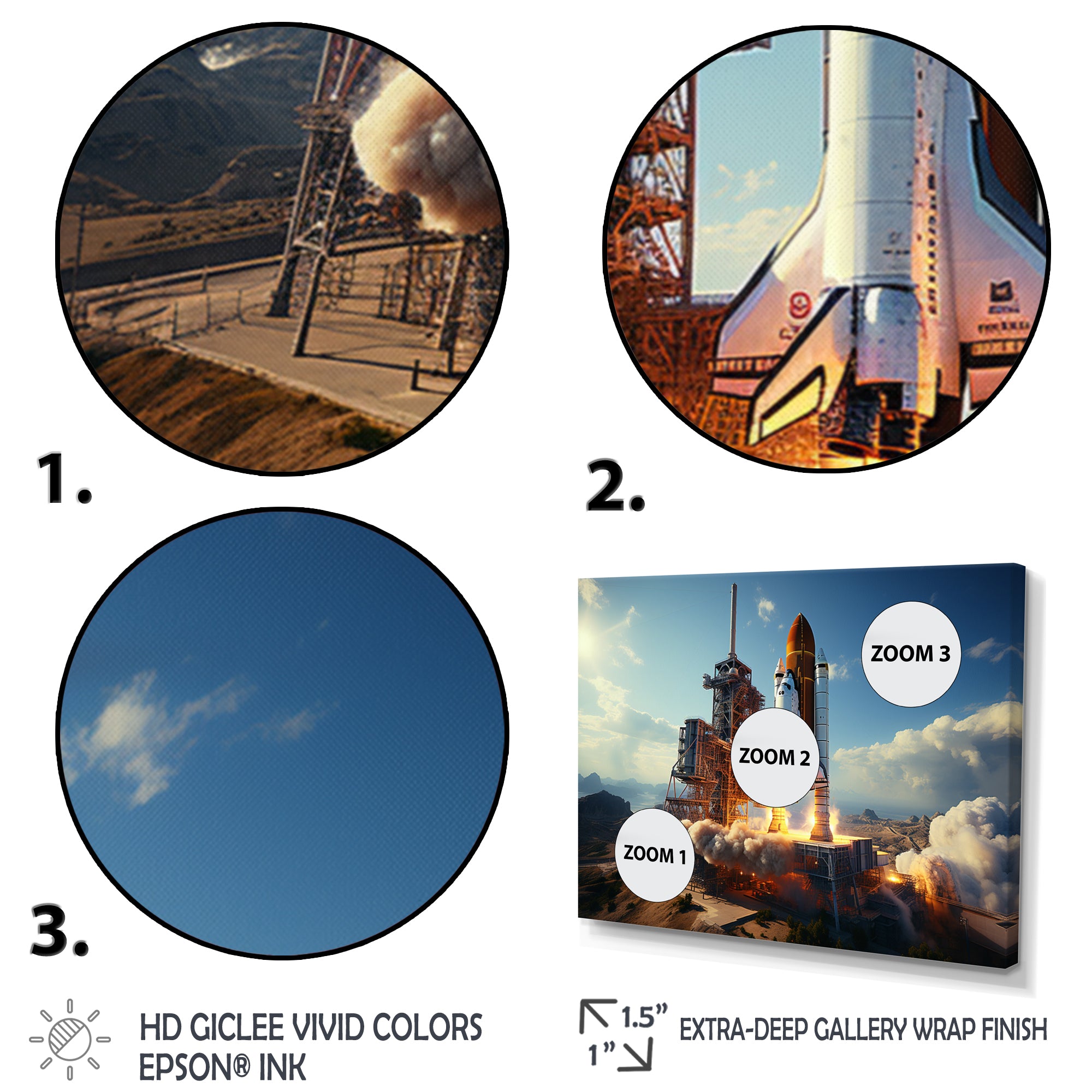 Space Shuttle Payload Deployment I - Space Shuttle Canvas Wall Art