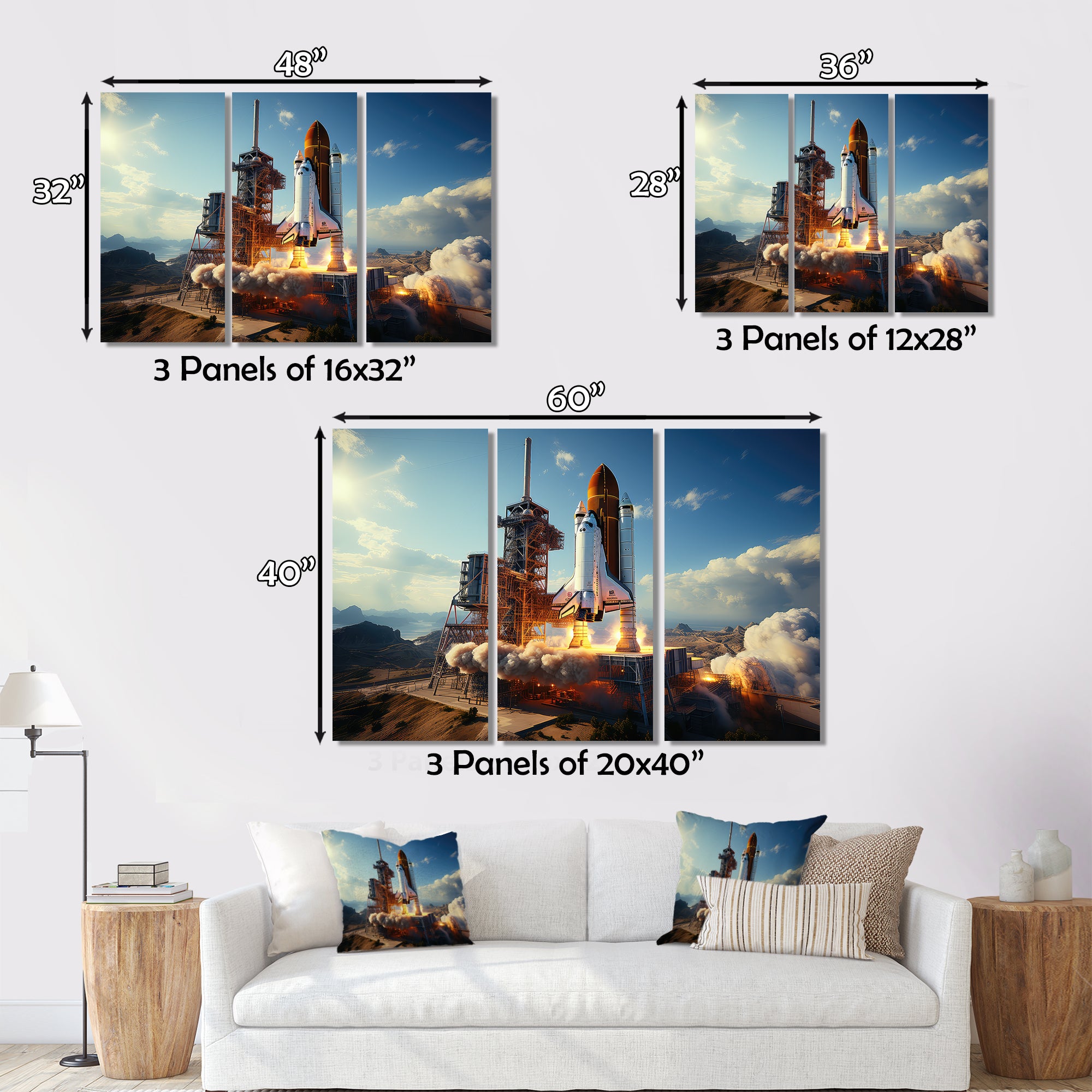 Space Shuttle Payload Deployment I - Space Shuttle Canvas Wall Art