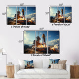 Space Shuttle Payload Deployment I - Space Shuttle Canvas Wall Art