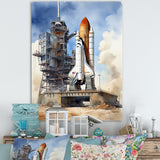 Space Shuttle Launch I - Space Shuttle Canvas Wall Art