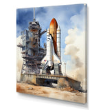 Space Shuttle Launch I - Space Shuttle Canvas Wall Art