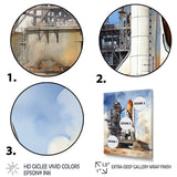 Space Shuttle Launch I - Space Shuttle Canvas Wall Art