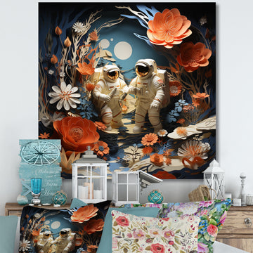 Space Shuttle Spacewalk Adventure I - Space Shuttle Canvas Wall Art