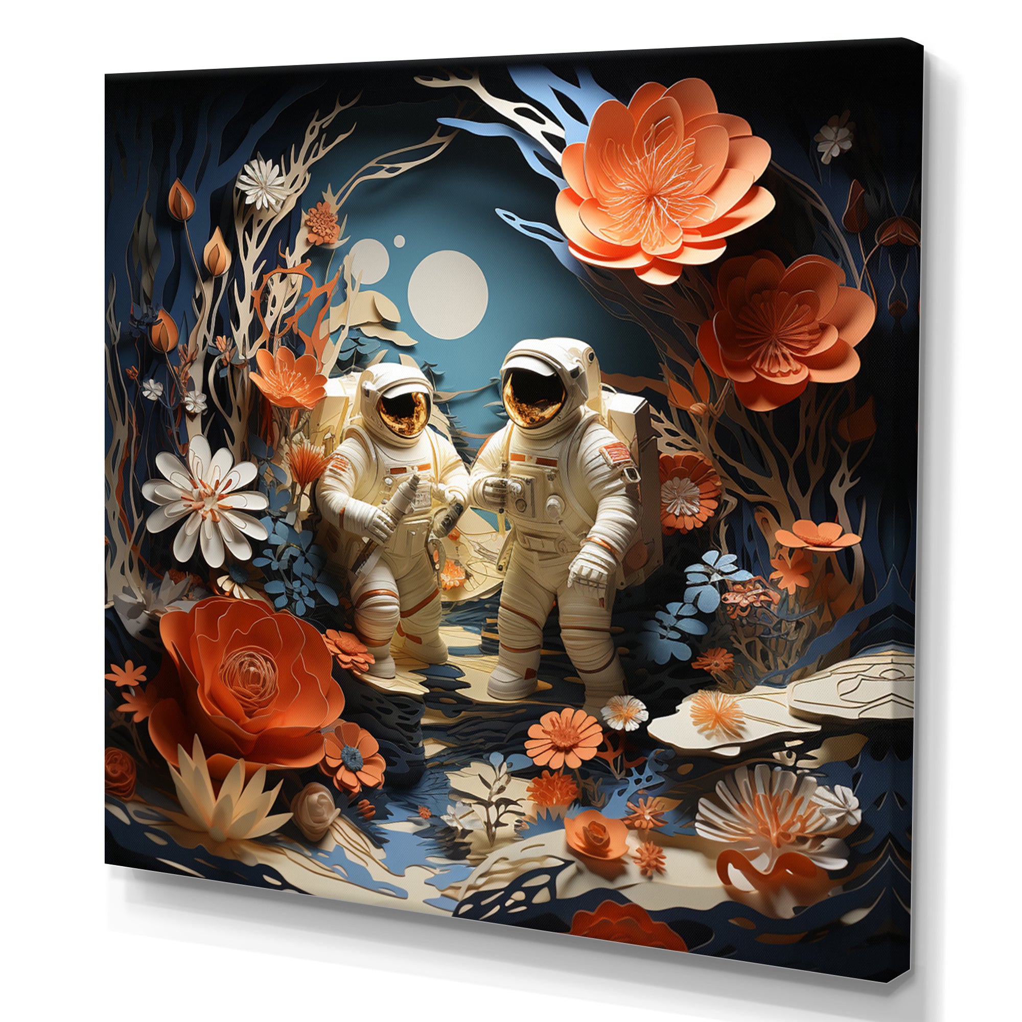 Space Shuttle Spacewalk Adventure I - Space Shuttle Canvas Wall Art