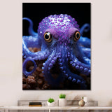 Purple Squid Enigmatic Cephalopod - Squid Wall Art Prints