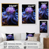 Purple Squid Enigmatic Cephalopod - Squid Wall Art Prints