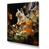 Brown Squirrel Squirrels Antics Pastoral - Squirrel Large Canvas Wall Art