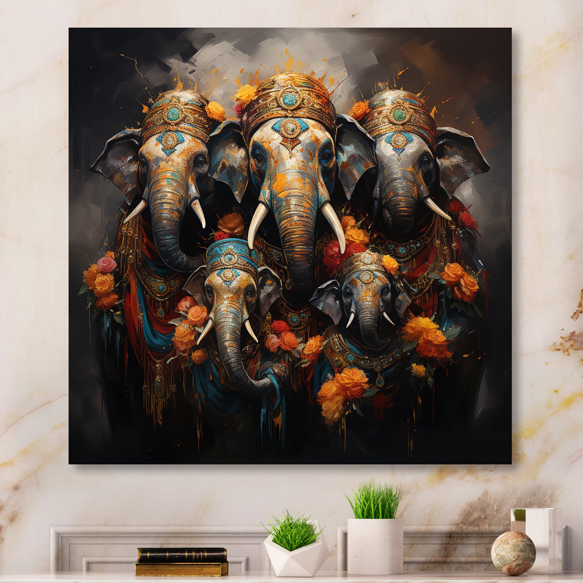 Thai Elephants Guardians Of Spiritual World - Elephant Bedroom Wall Art