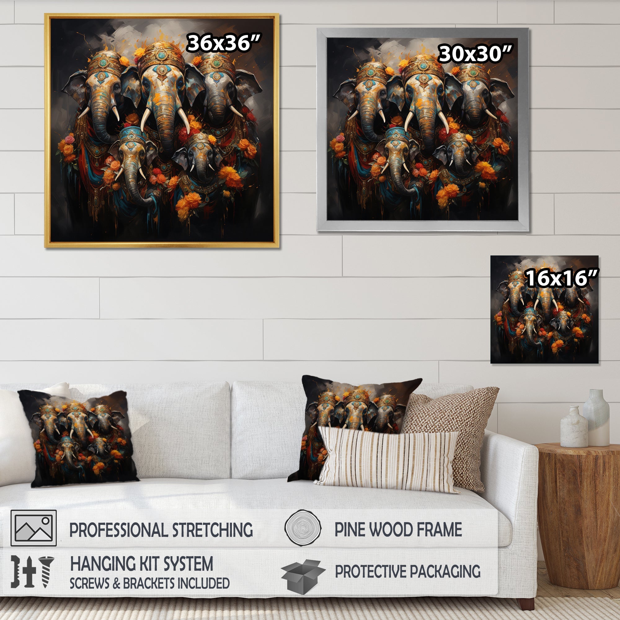 Thai Elephants Guardians Of Spiritual World - Elephant Bedroom Wall Art