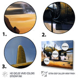 Vintage Airplane In Desert I - Plane Canvas Wall Art