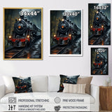 The Massive Steam Locomotive Belches Smoke I - Train Canvas Wall Art