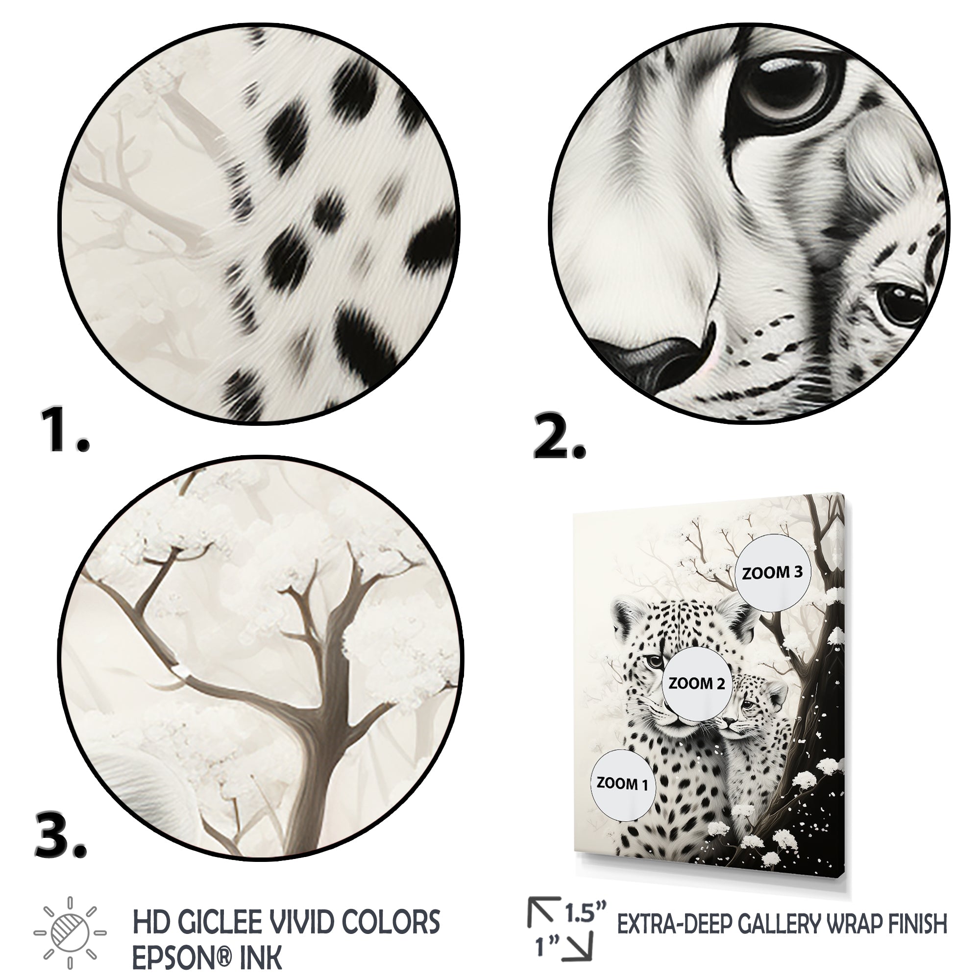 Tiger Harmony In Monochrome - Tiger Wall Art Prints
