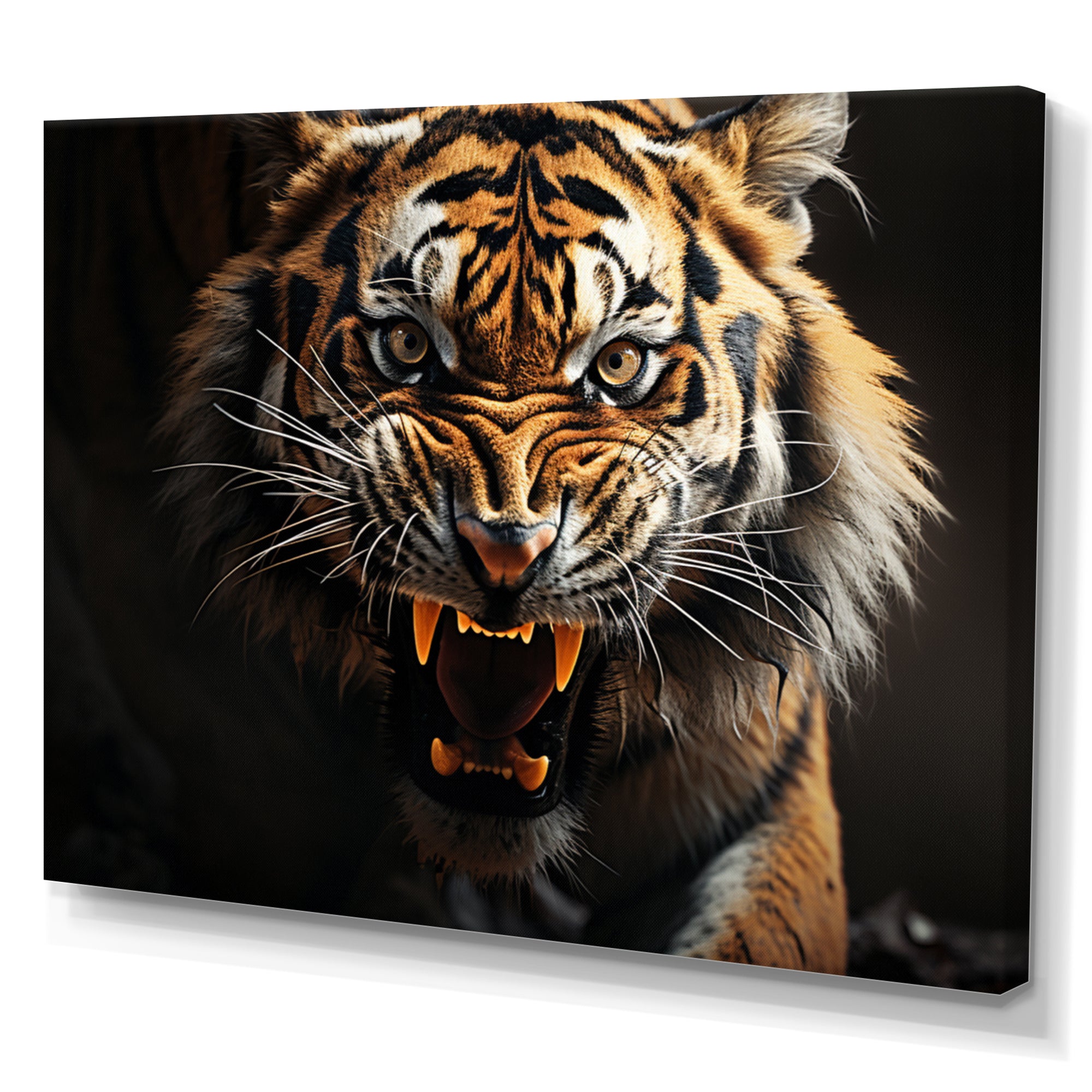 Tiger Roaring Majesty - Tiger Home Decor Art