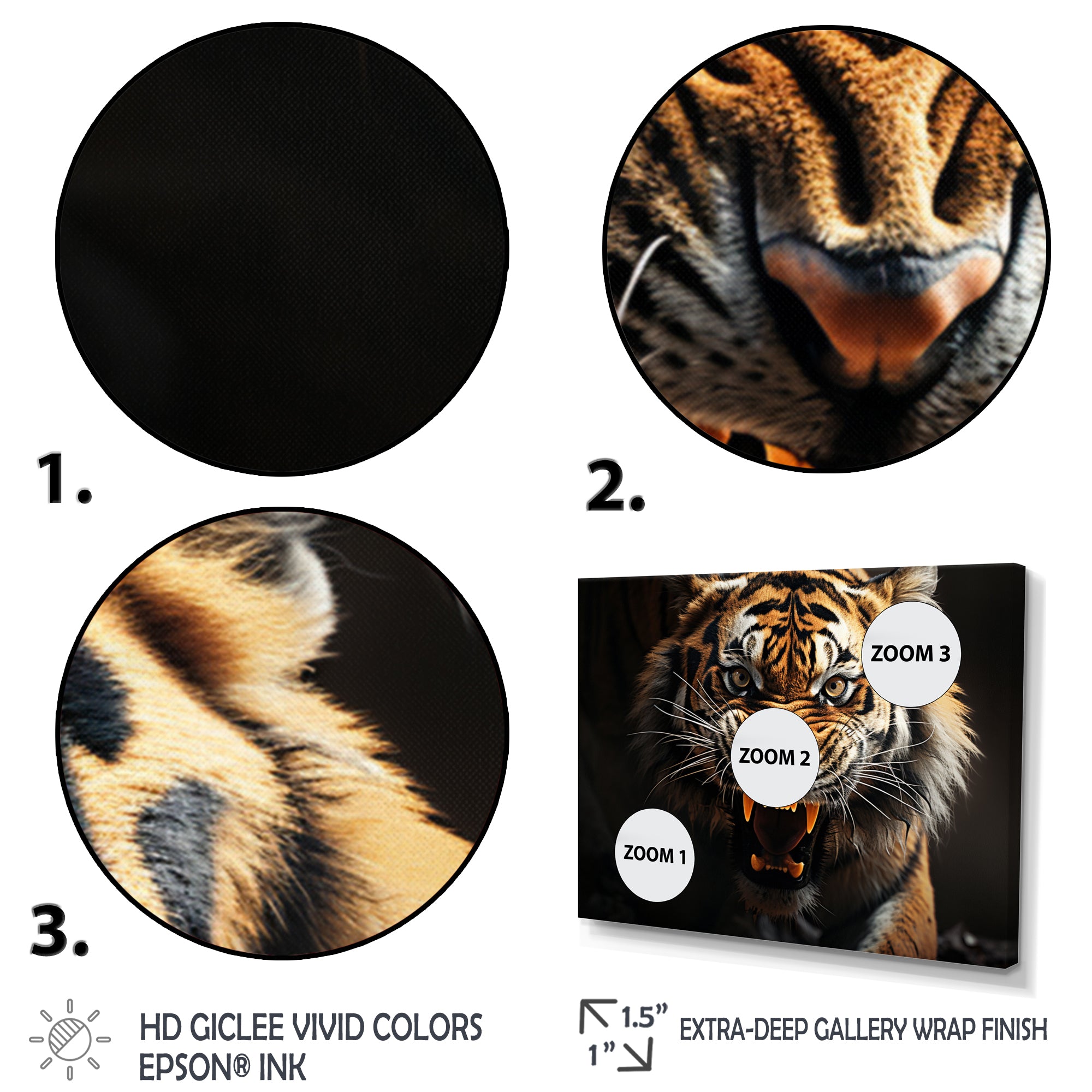 Tiger Roaring Majesty - Tiger Home Decor Art