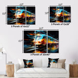 Abstracted Train Velocity - Train Canvas Wall Art