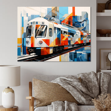 Train Architectural Perspectives - Train Canvas Wall Art