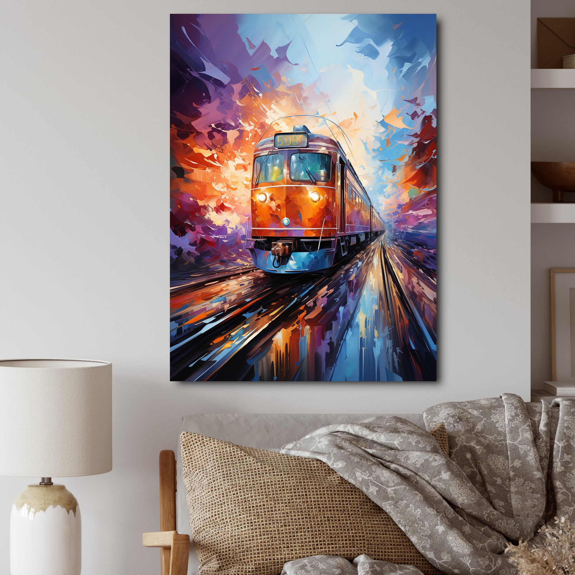 Train Bold Rhythms - Train Canvas Wall Art