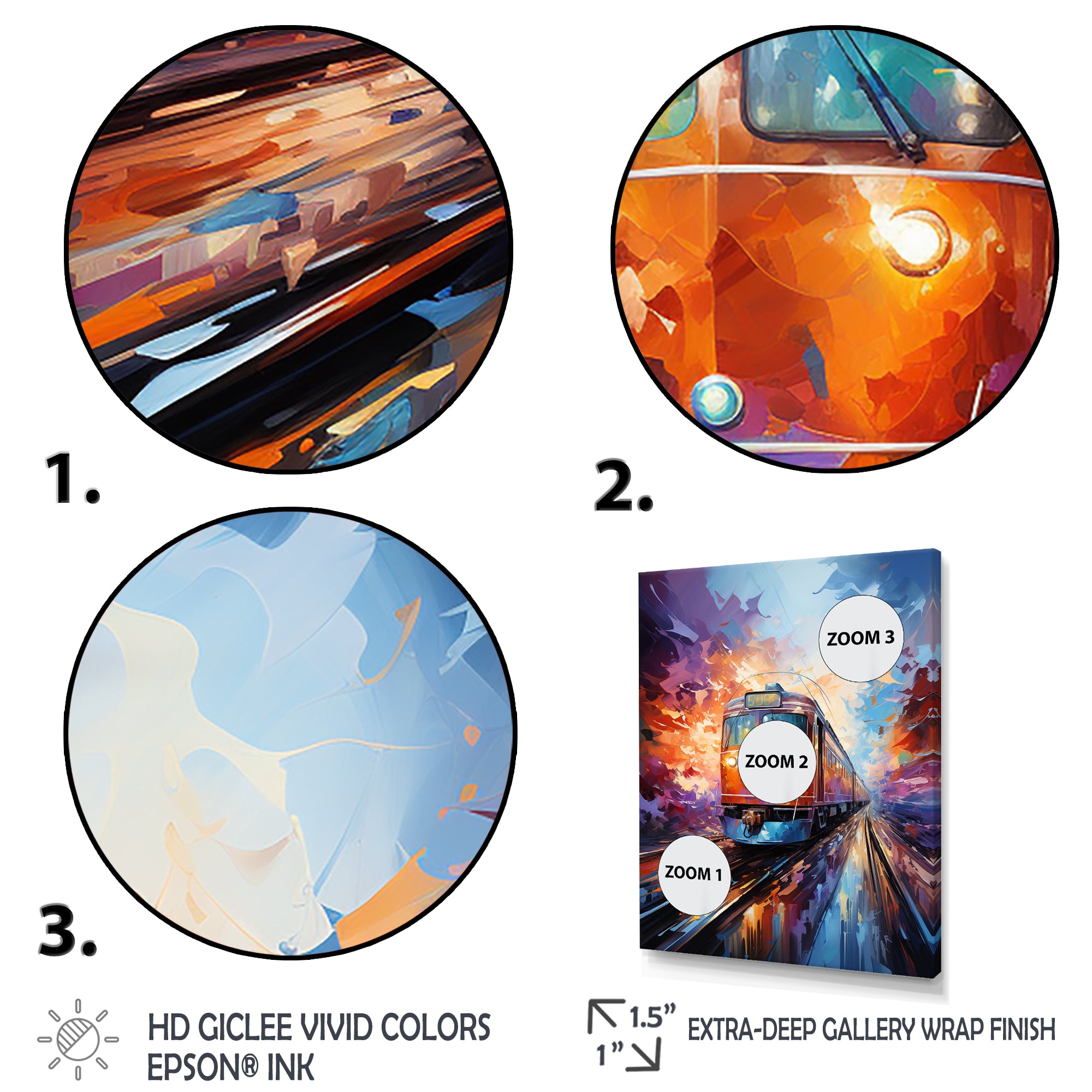 Train Bold Rhythms - Train Canvas Wall Art