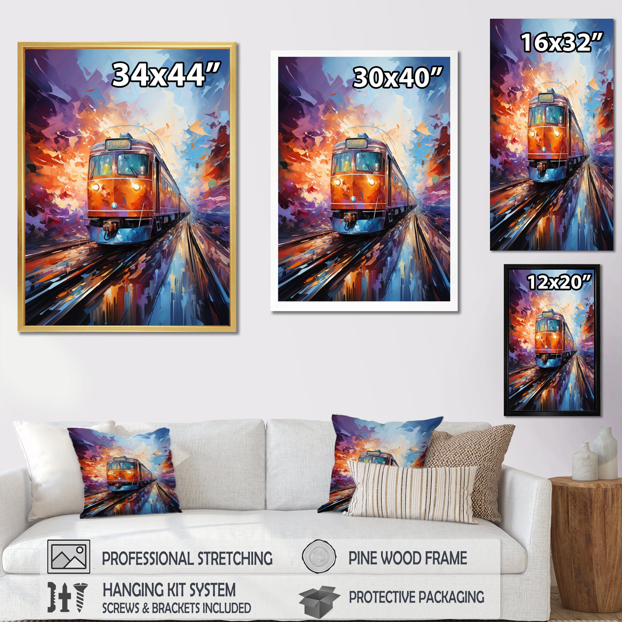 Train Bold Rhythms - Train Canvas Wall Art